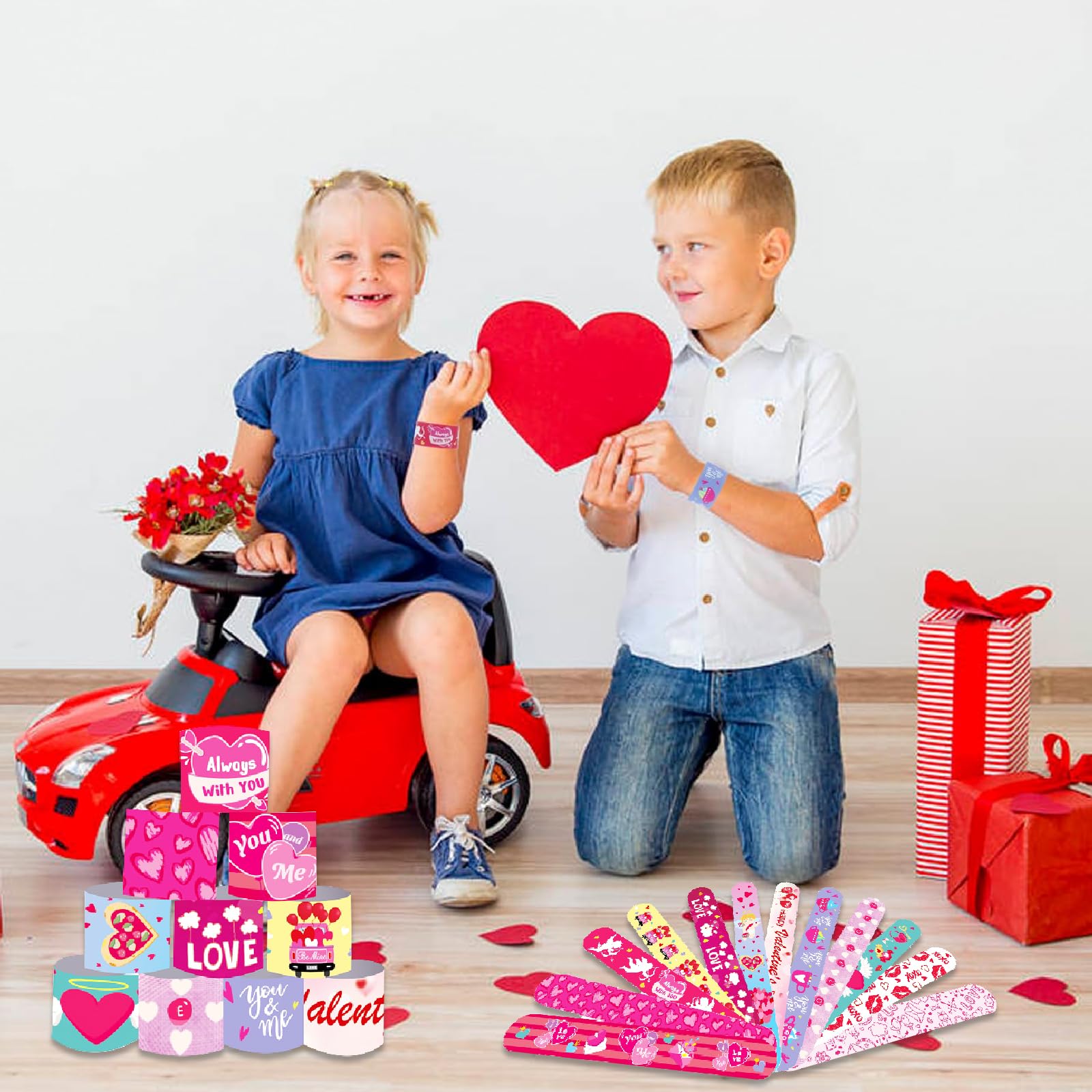 UKOFEW Bracciali Bambini, 30 Pezzi Braccialetti Slap Gadget Compleanno, a Scatto Regalini Fine Festa - Giochi e Prodotti per l'Età Evolutiva