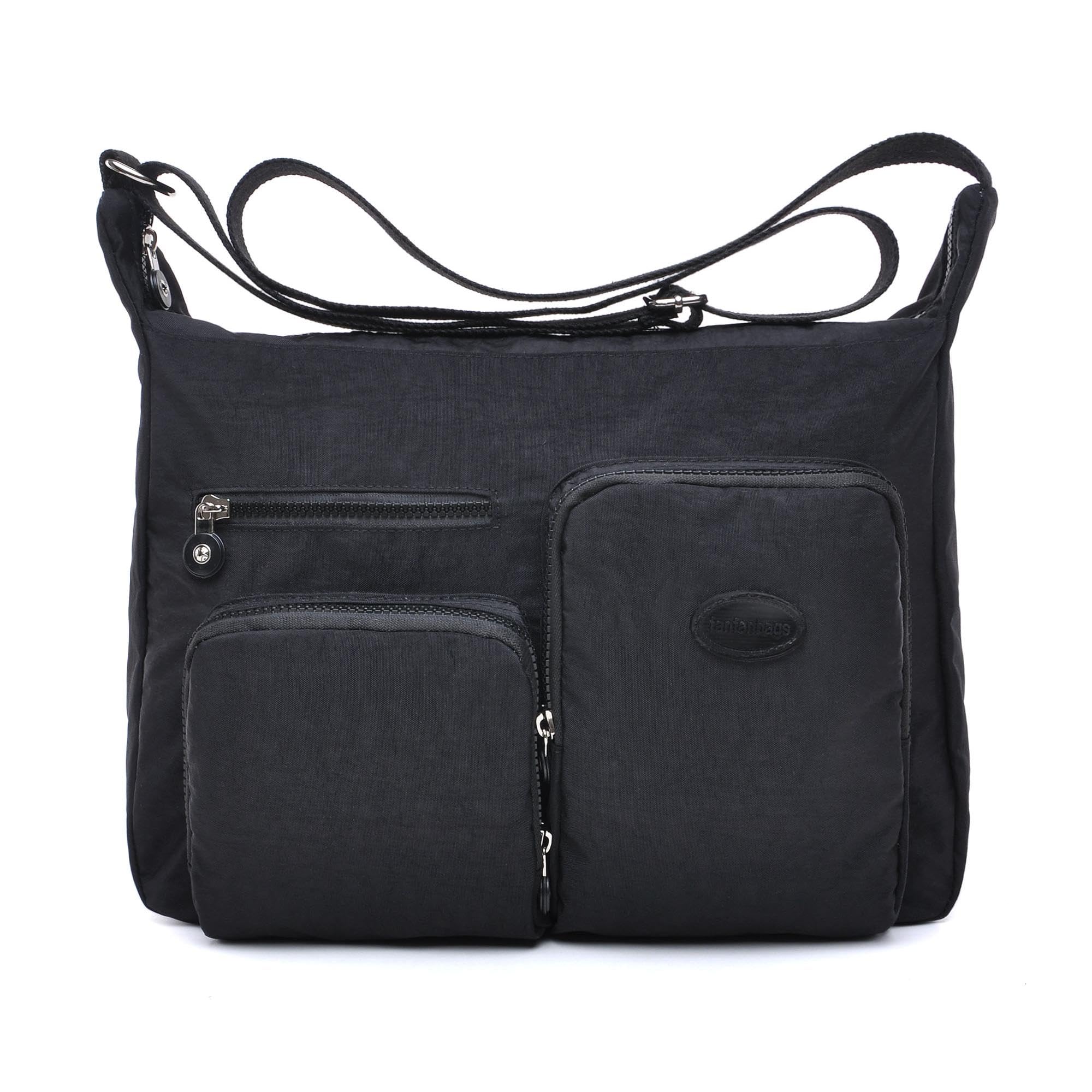 Cross Body bag Ladies Handbags Large Women Shoulder Messenger Bag Nylon with Multi Pocket for Travel