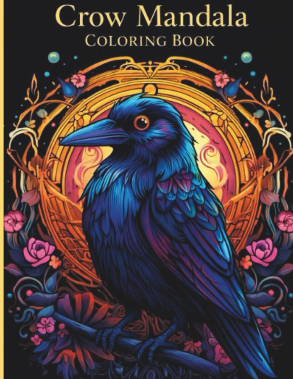 Mandala Crow Coloring Book
