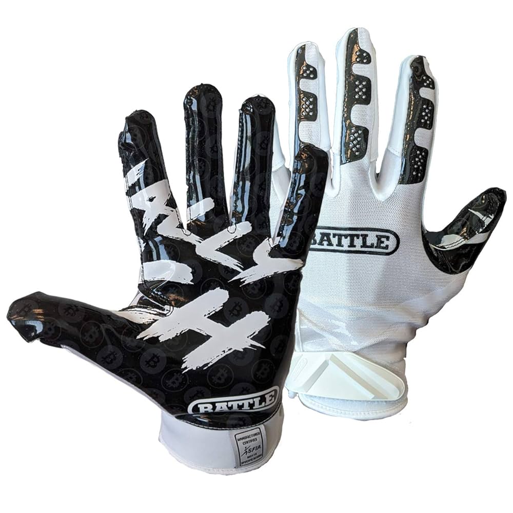 【M】BATTLE Finally Rich 2.0 アメフト グローブ Battle Sports Adult Finally Rich 2.0 Football Gloves