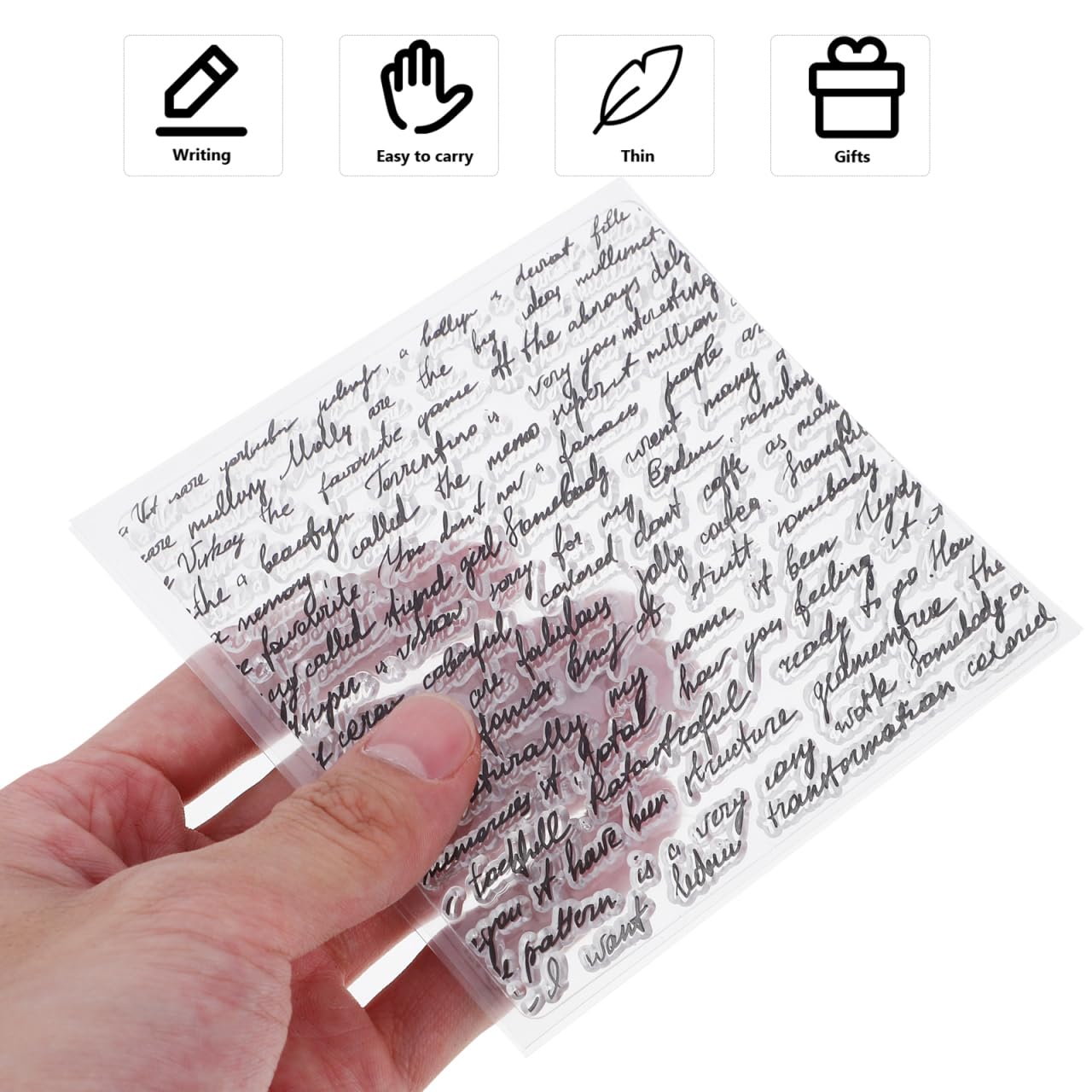 Timbri Alfabeto In Silicone Trasparente - Per Scrapbooking, Carta, Biglietti Fai Da Te E Decorazioni - Foto 11