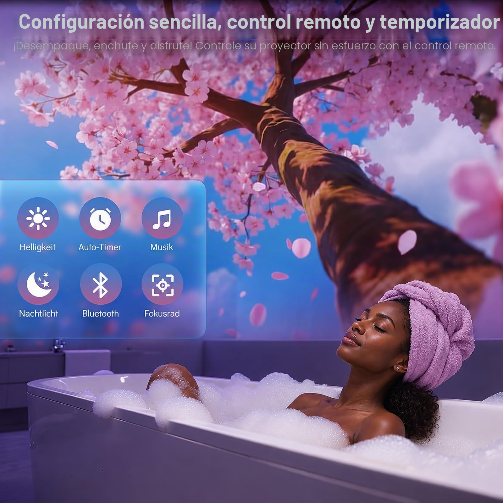 PRANITE Proyector 3D Galaxy 60 HD | Uso en Interiores