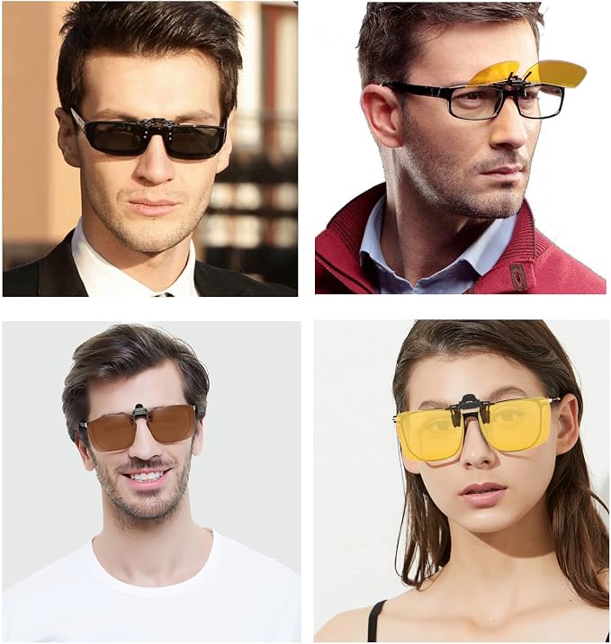 Gafas de sol clip on sin polarizar para hombre y mujer miniatura 6