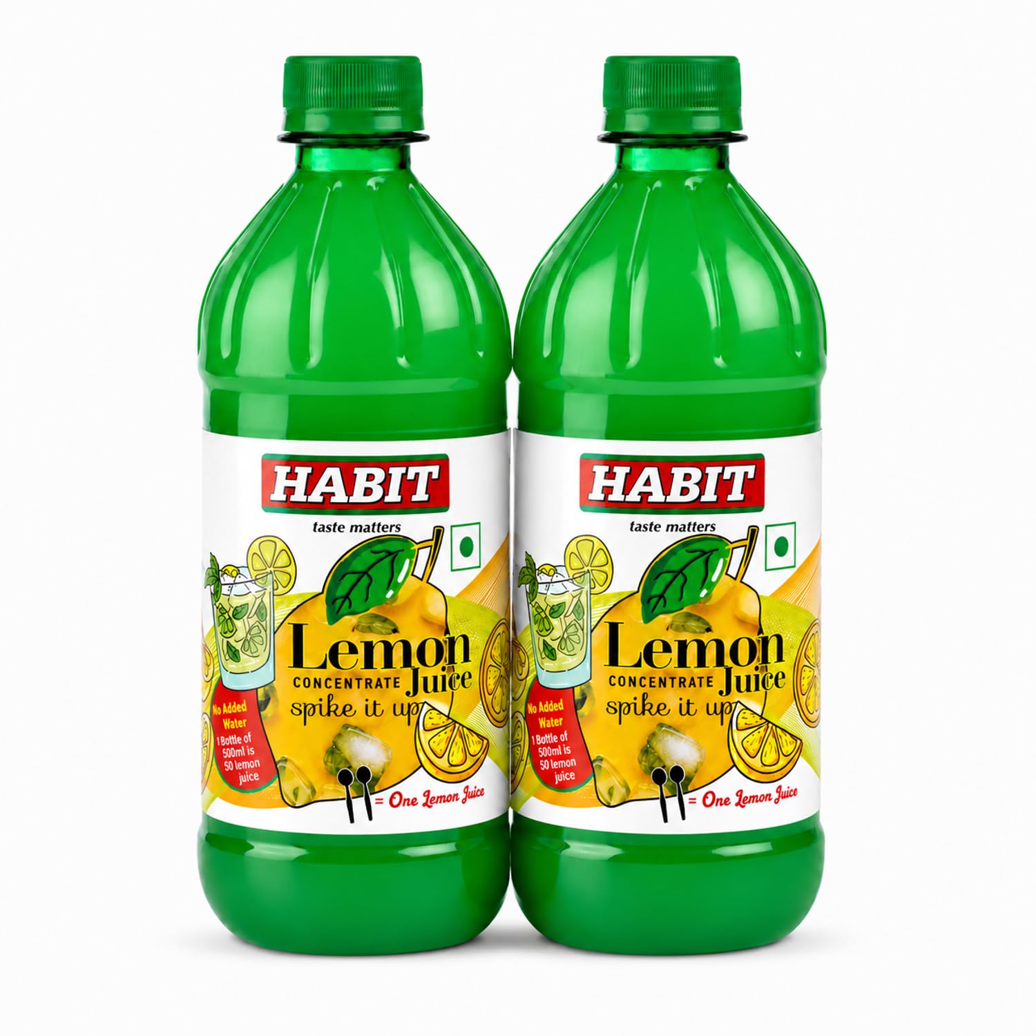 HABIT Lemon Juice Concentrate 500ml x Pack of 2 | Freshly Squeezed from Juicy Lemons | Ideal for Salad Dressings, Marinades, Vinaigrettes & Mocktails-image-35