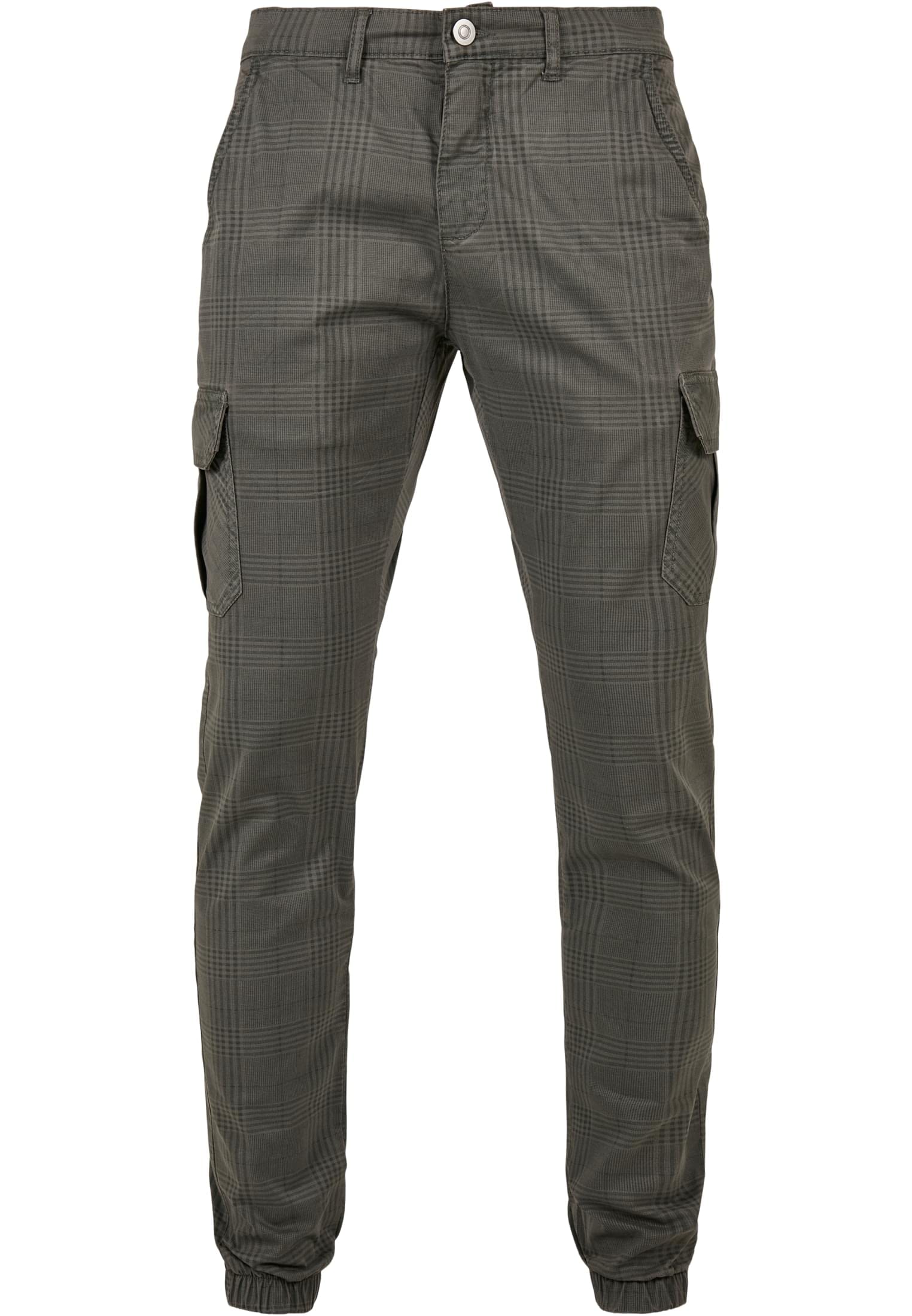 Urban Classics Herren AOP Glencheck Cargo Jog Pants