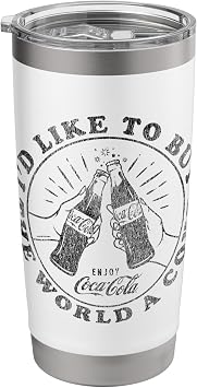 Coca-Cola Id Like To Buy The World A Coke Circle Logo Stainless Steel Insulated Tumbler