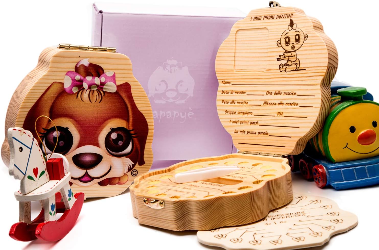 scatolette per i dentini da latte