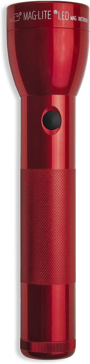 Maglite ML300L LED 2-Cell D Flashlight, Red