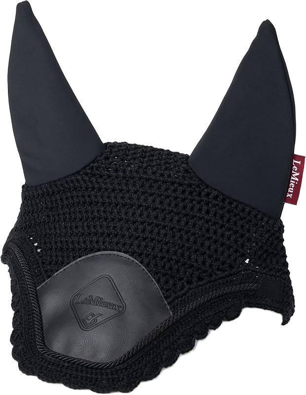 Protetor Auricular Acústico para Cavalos LeMieux Preto LM-HA-5361