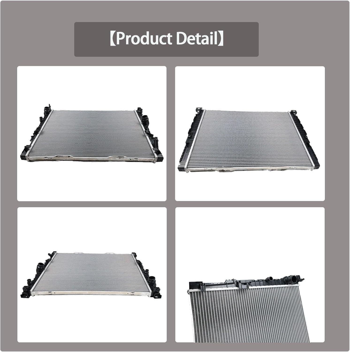 17118576997 17118743663 Radiator (Right) 17118476010 compatible with BMW 740i 640i 520i 530i 530i-xDrive 540i 540i-xDrive