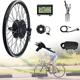E bike kit,Ebike Conversion Kit Front Wheel,36V/48V 350W/500W Electric Bicycle Hub Motor Kit,20"/24"/26"/27.5"/28"/29"/700C Front Wheel E-Bike Conversion Kit,E-Bike Hub Set with PA