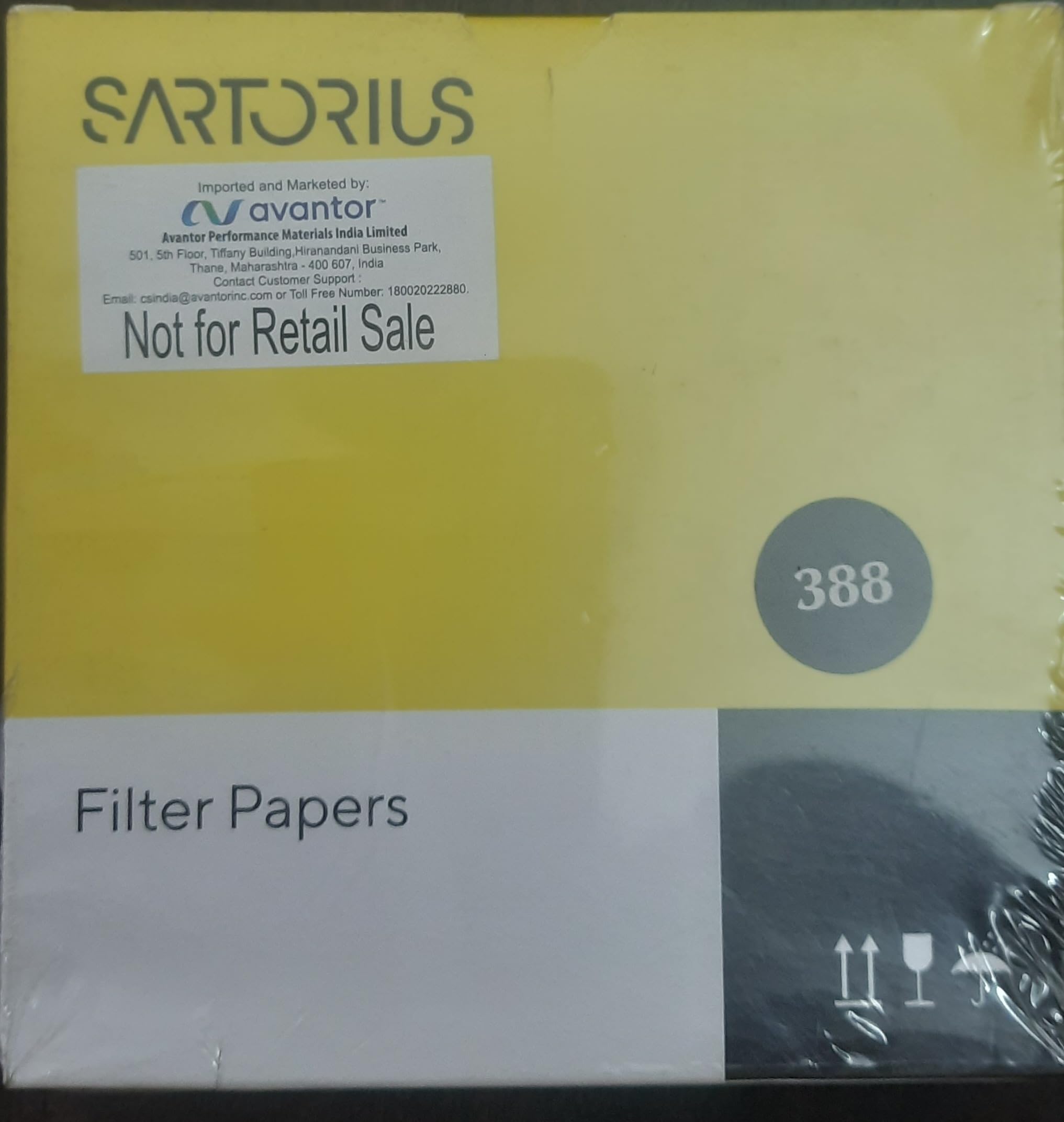 SARTORIUS Filter Papers GRADE: 388, QTY: 100 circles Diameter: 125 mm. EQUIVALENT TO WHATMAN FILTER PAPER 41-image-21