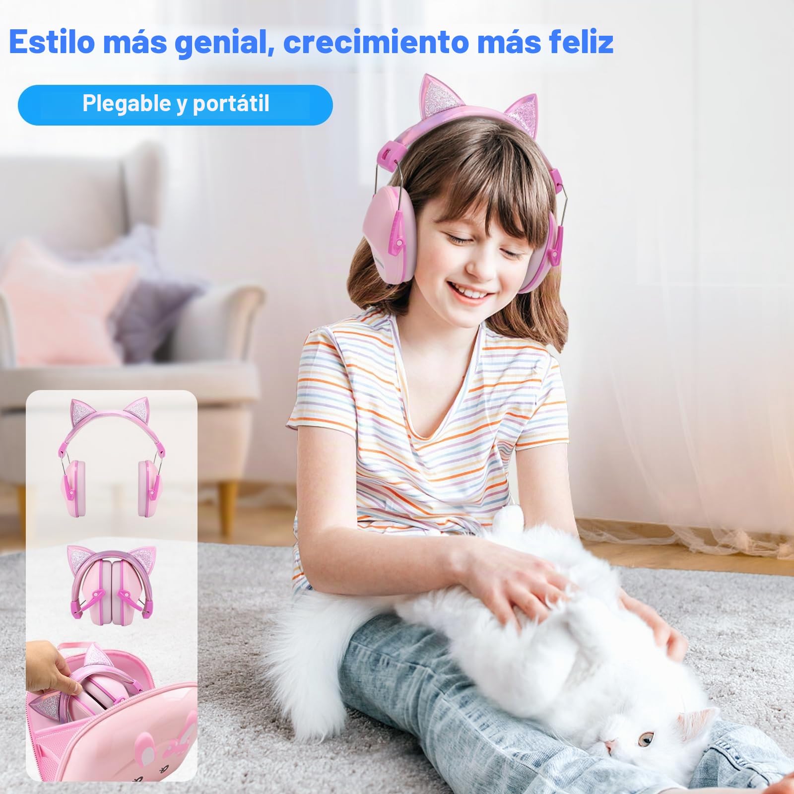 Ear Defenders Children - Kids Ear Defenders for Autism, Toddler, Children Age 3-16 Years Old - Noise Cancelling Headphones for Kids for Concerts, Air Shows, Fireworks - 28dB SNR