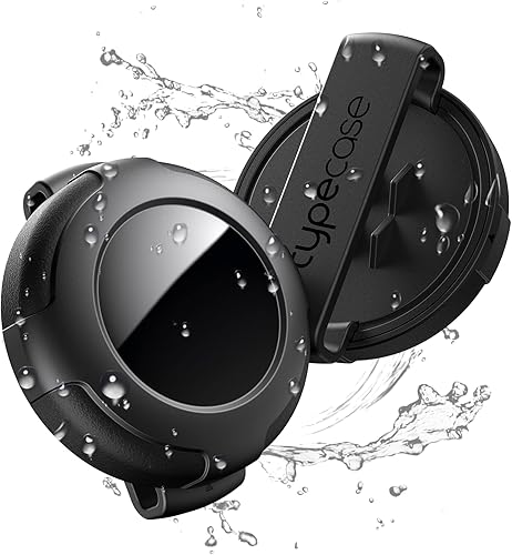 Soporte impermeable para collar de perro Airtag - (2 unidades) Funda de plástico ultraduradera para collar de mascotas para Apple Airtags, funda