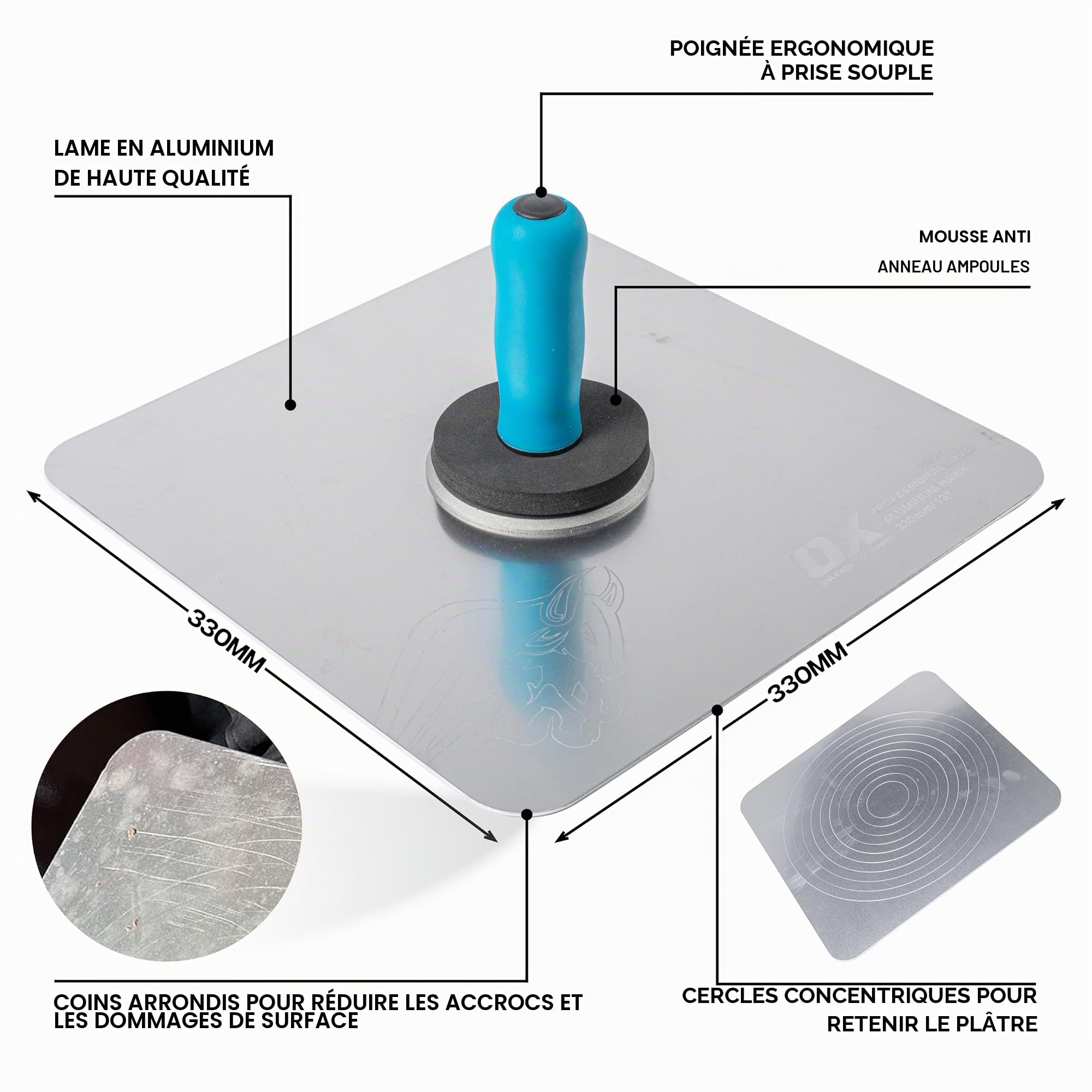 Pro Aluminium Hawk - 13" x 13"