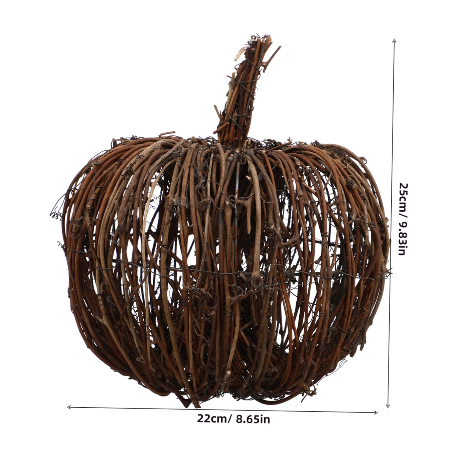 ifundom Decoración De Calabaza De Ratán para Halloween Adorno Festivo para Fiestas Diseño De Calabaza De Ratán para Decoración De Escritorio Casa
