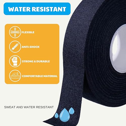 Miniatura 4 de Cinta de agarre  Cinta de agarre de tela multiusos para barras de dominadas, pesas, pesas, deportes, herramientas, asas, murciélagos, raquetas,