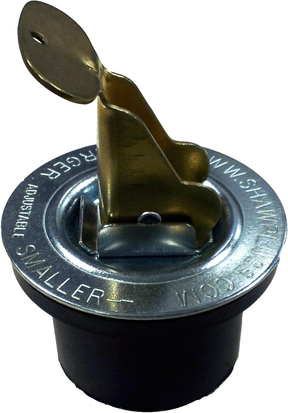 Snap-Tite Expandable Neoprene Rubber Plug with Brass Cams and Steel Hardware, 7/8" x 11/16"