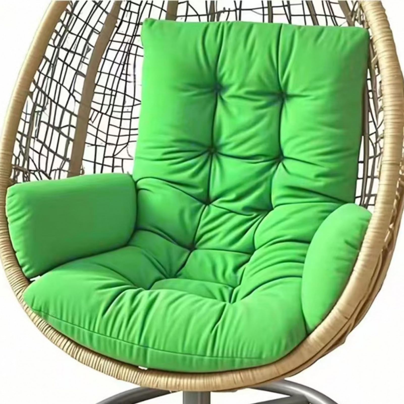 TYYCKJ Egg Chair Cushion, Hanging Chair Cushions, Waterproof Thick Hammock Chair Cushion Replacement, Outdoor/Indoor Swing Garden Seat Cushions for Hanging Swing (Only Pad),Fruit green