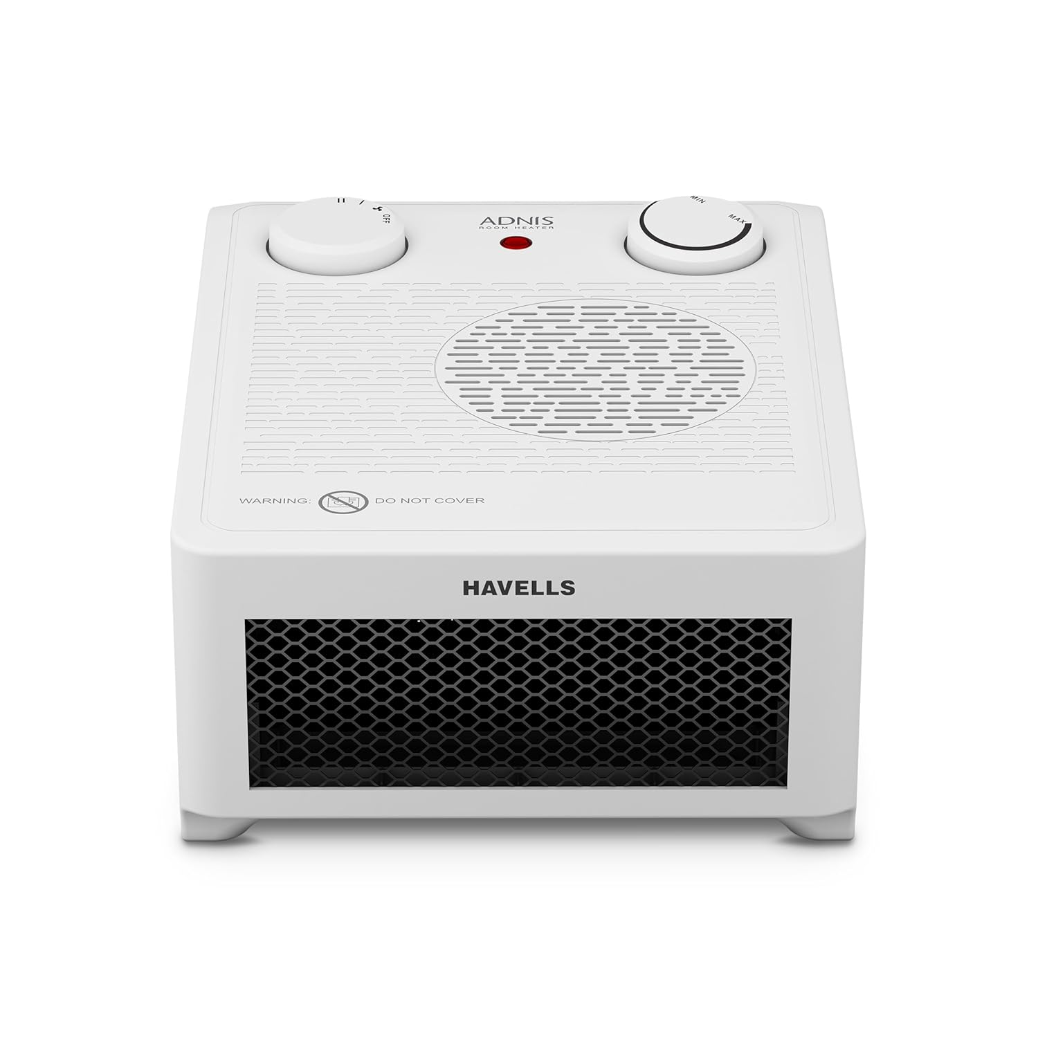 Havells Adnis Room Heater| Dual Heat Setting 900/1800 Watt| Safety with Overheat Protection| Adjustable Thermostat Control Knob| Fire Retardant Material| Cool Fan Function| 2 Year Warranty (White) Havells Adnis Room Heater| Dual Heat Setting 900/1800 Watt| Safety with Overheat Protection| Adjustable Thermostat Control Knob| Fire Retardant Material| Cool Fan Function| 2 Year Warranty (White)