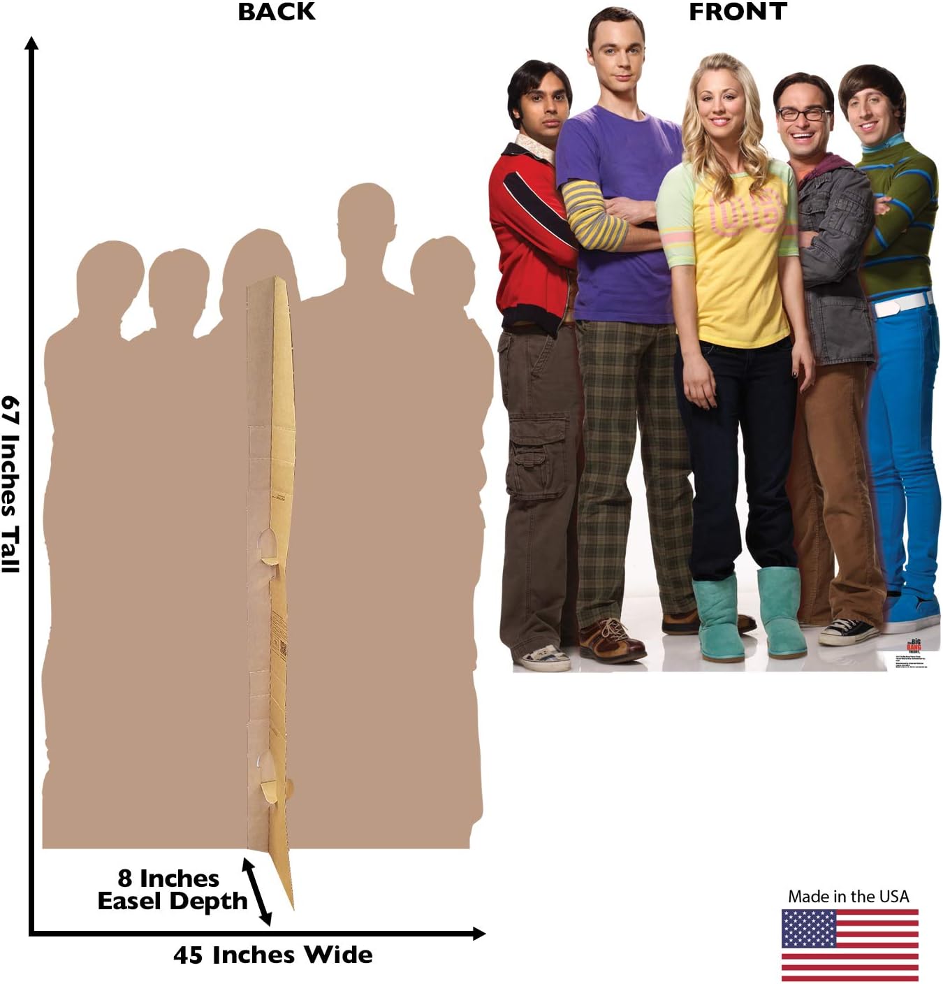 Cardboard People Sheldon Cooper Life Size Cardboard Cutout Standup - The Big Bang Theory