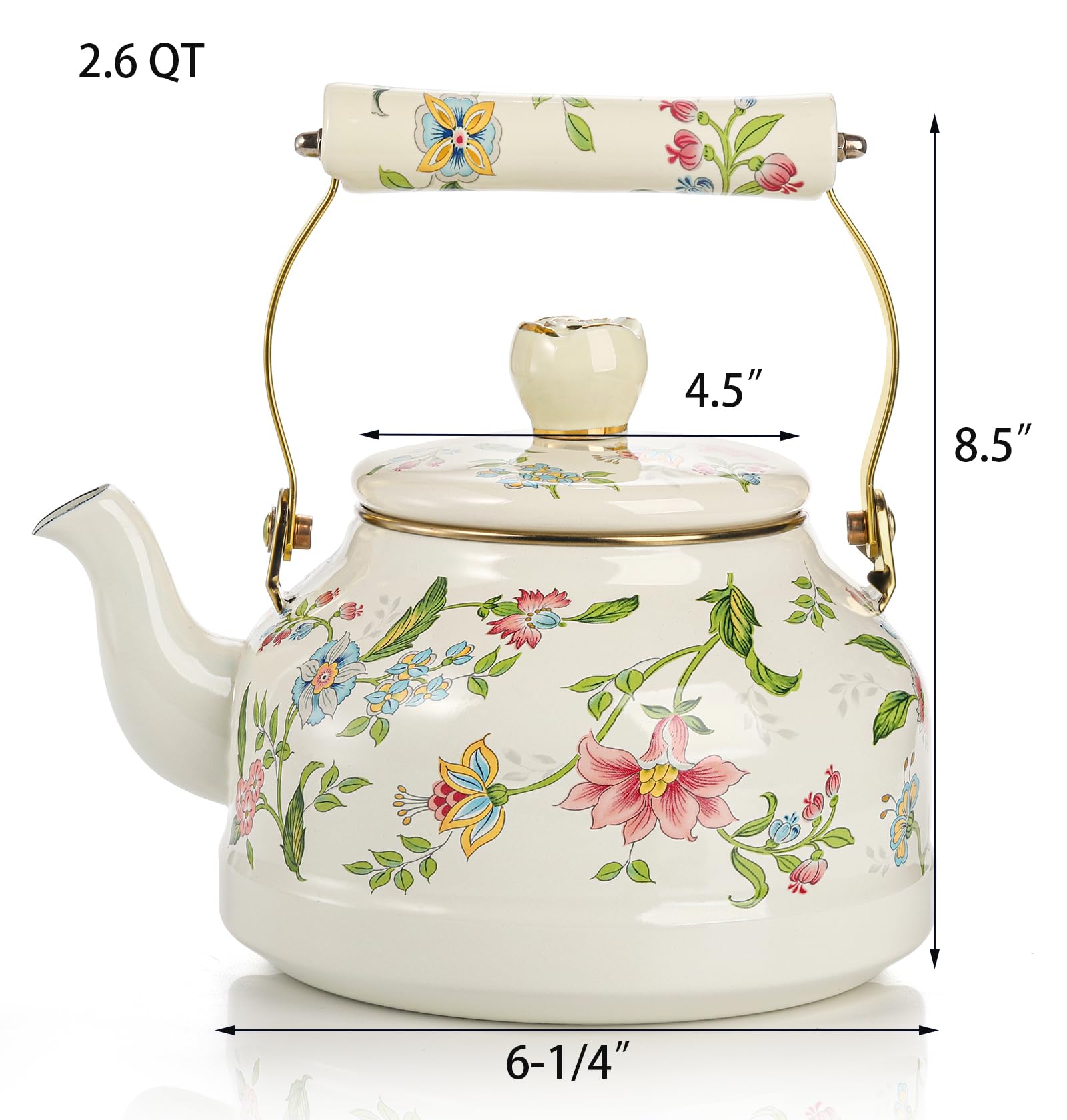 ANNIE BLAUWPOT TENCATE（アン　ブラウポット　テン　カーテ） Amazon.com | Bone China Blue Flowers Teapot in Gift Box