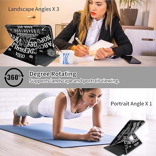 Miniatura 3 de Rossy Funda para Samsung Galaxy Tab A7 Lite de 8.7 pulgadas 2021 (SM-T220T225T227) + protector de pantalla giratorio de 360 grados con soporte de