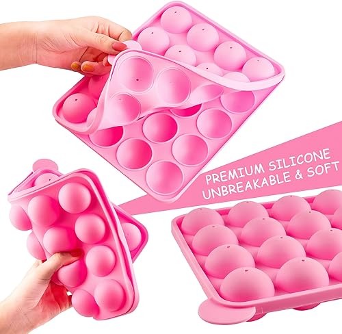 Miniatura 3 de Ocmoiy Juego de 262 moldes para tartas, incluye 20 cavidades de silicona para tartas, palitos para tartas, envoltorios para tartas, lazos giratorios