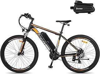 Fafrees Bici Elettrica Uomo Donna, 36V 14.5Ah Bicicletta Elettrica 27.5 Pollici, 250W Ebike MTB con 21 Velocità, Pedalata Assistita 100KM, F28 MT 2024 Nero