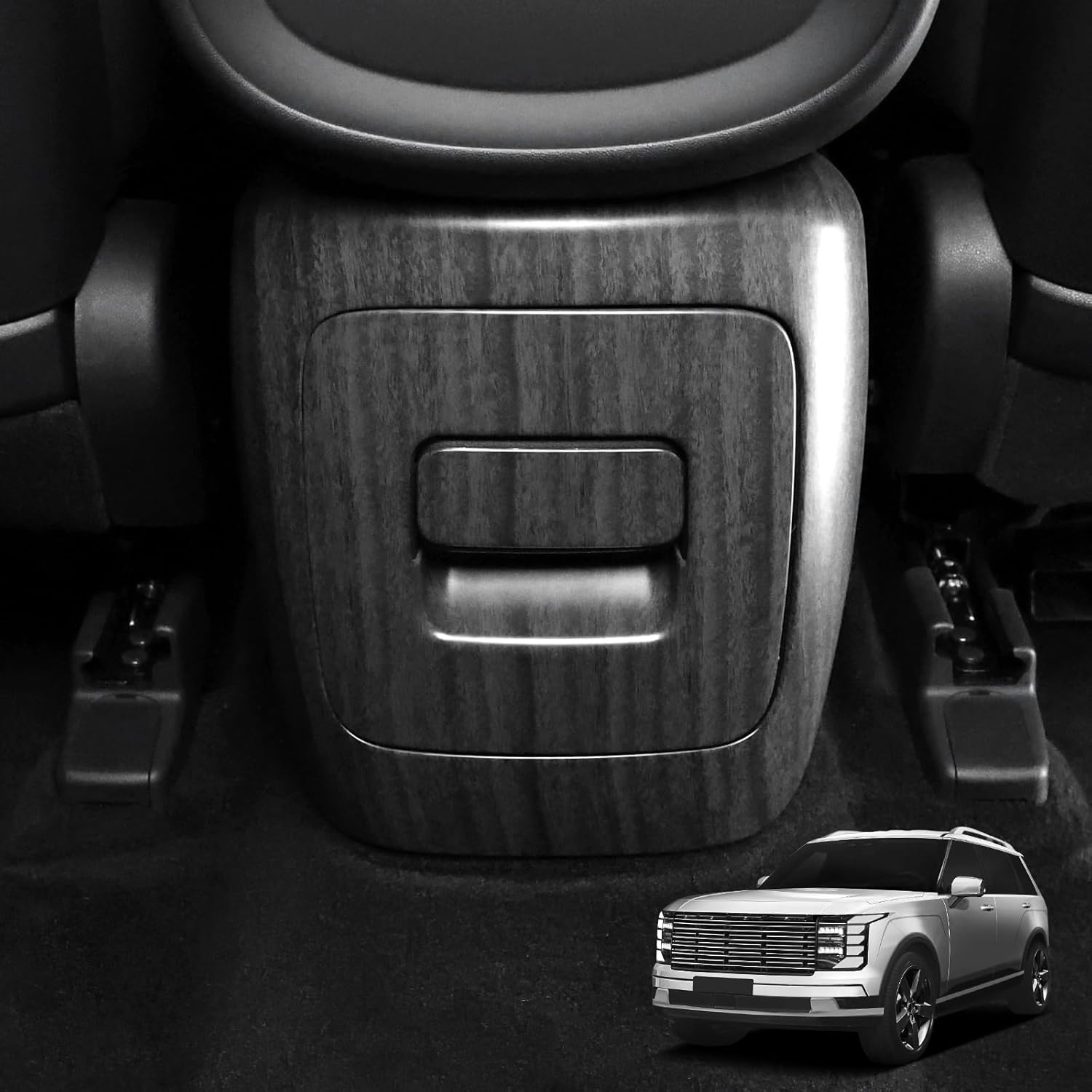 YOUTOOCAR Rear AC Vent Cover Compatible with Hyundai Palisade 2026 Accessories (Wood Grain)