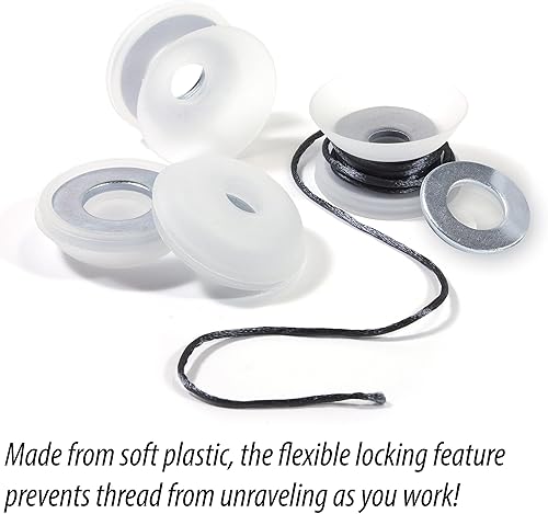 Miniatura 7 de The Beadsmith Bob-EEZ - Manejo de cables - Bobinas de hilo sin enredos con pesos de 0.85 oz - 1-78 pulgadas, bolsa de 8 piezas - Organización de