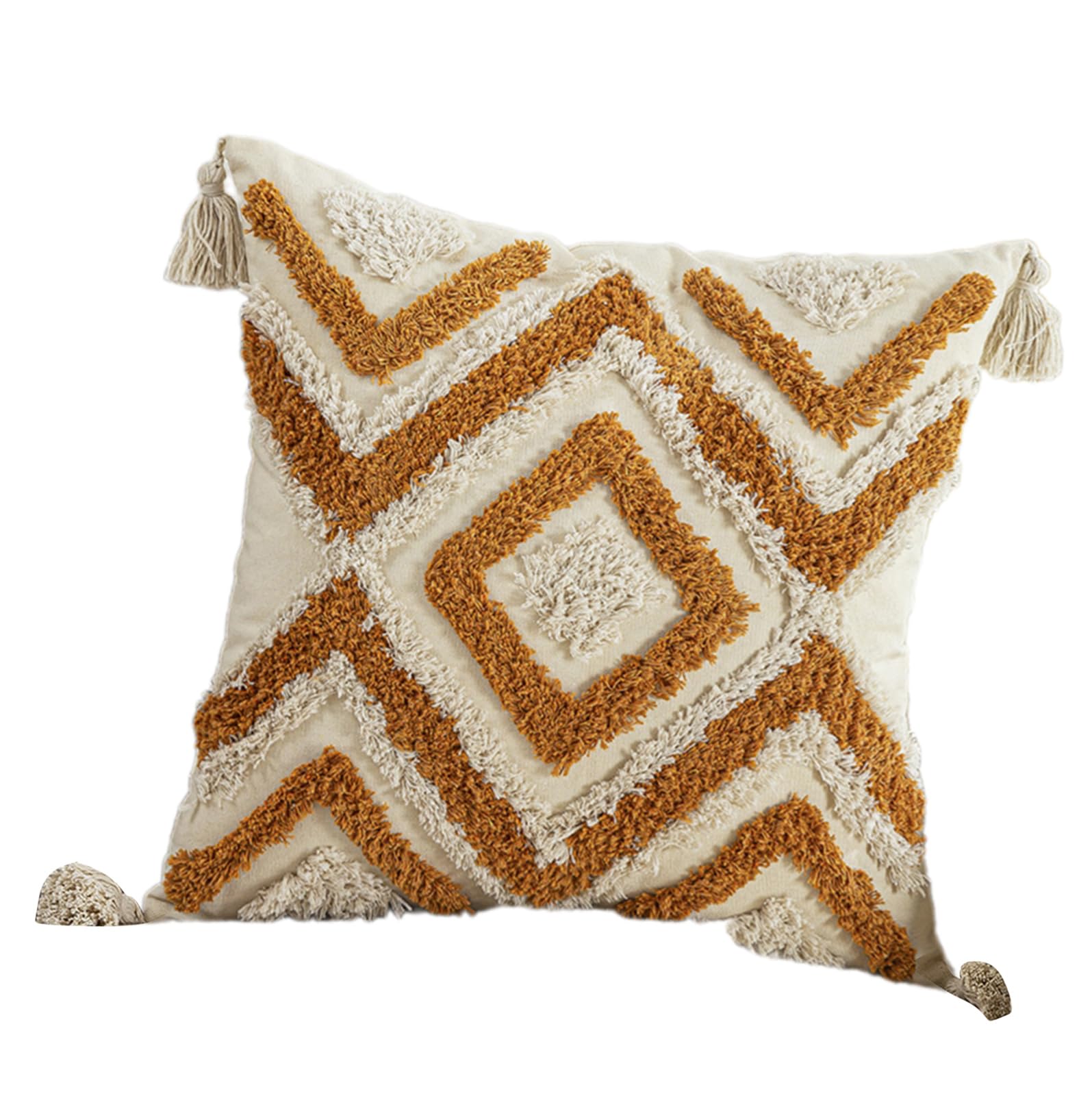 YWLUUOO Pillow Case Decorative Cotton and Plush Throw Pillow Covers Pillowcase for Sofa Bed Couch Home Decoration 17.2x17.2Inch Pillowcases