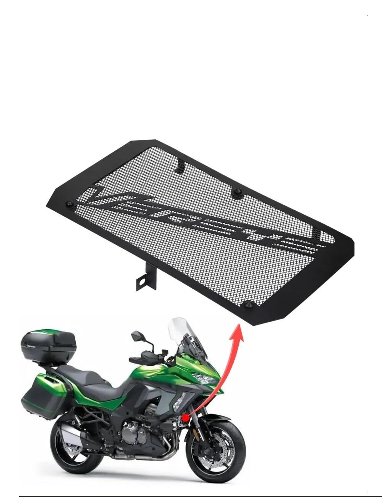 Radiateur Guard pour Moto for Kawasaki Versys 1000 Versys1000 2019-2023 Moto Grille De Radiateur Garde Couverture De Protection Radiateur Grille de Protection