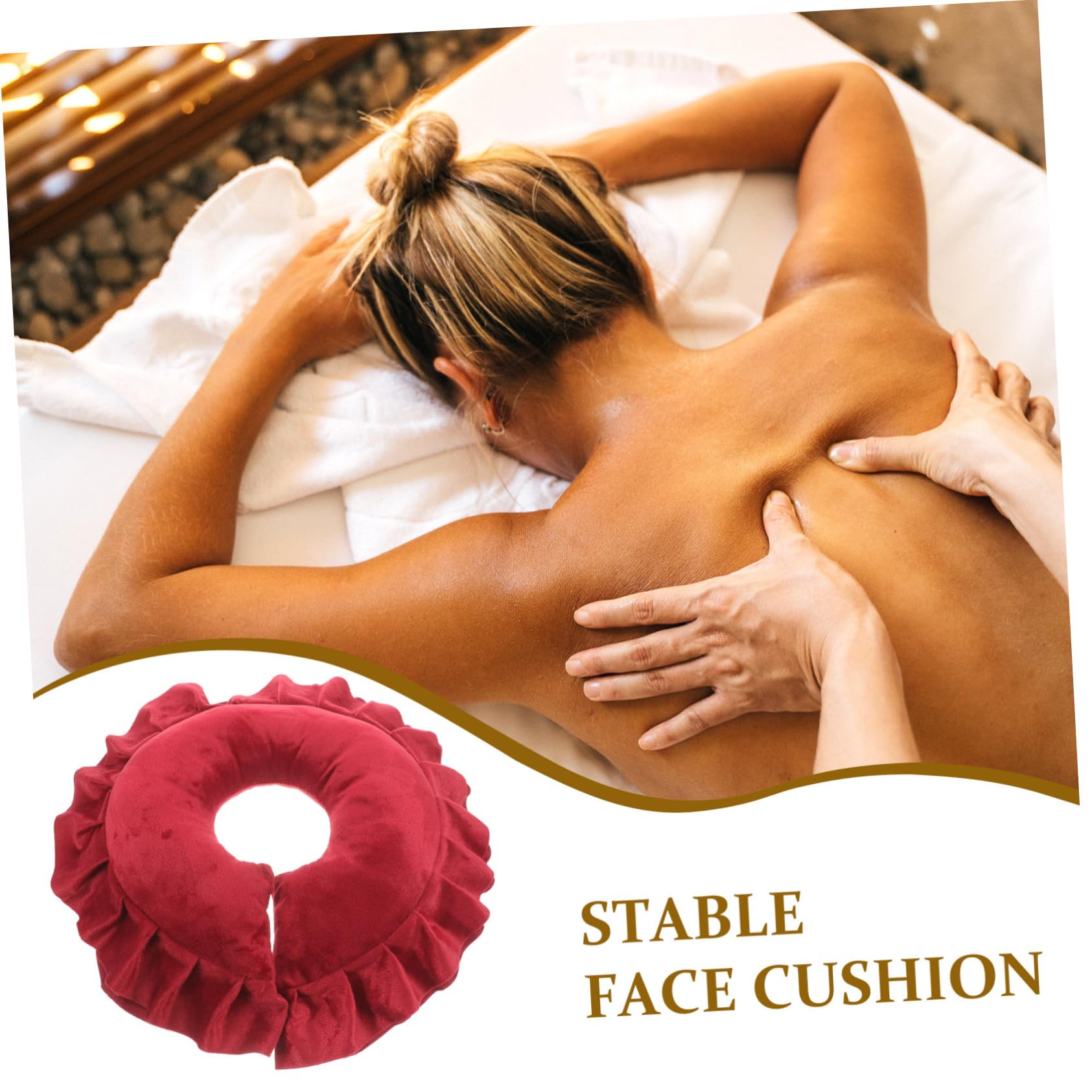 GOOHOCHY Beauty Pillow Massage Table Face Pillow U-shape Headrest Durable Skin-friendly