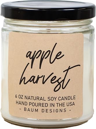 Scented Soy Candle Apple Harvest, 6 oz.