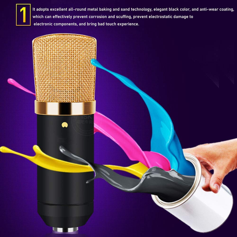 Amazon | コンデンサーマイク、ショックマウント付きハート型