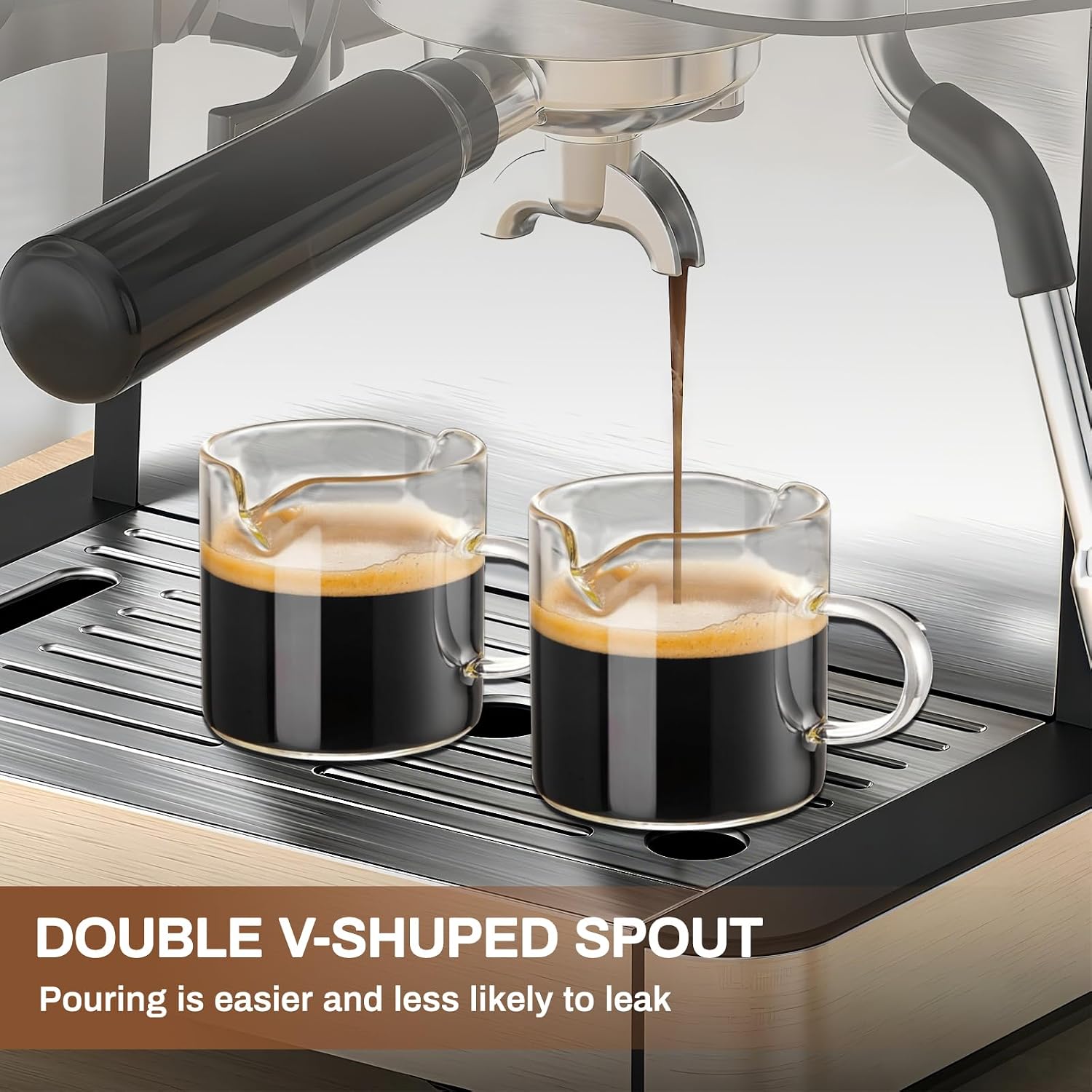 54mm Espresso Accessories Kit - 54mm Tamper Suitable for 54mm bottomless portafilter and 4 OZ Espresso Cups Set of 2 - WDT Tool Dosing Funnel Espresso Machine Accessories Distribution Tool
