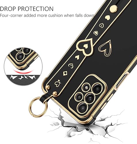 Miniatura 6 de GUAGUA Funda para Samsung Galaxy A23 4G5G, Galaxy A23, funda para teléfono Galaxy A23, delgada, flexible, chapado en TPU con corazón de amor con