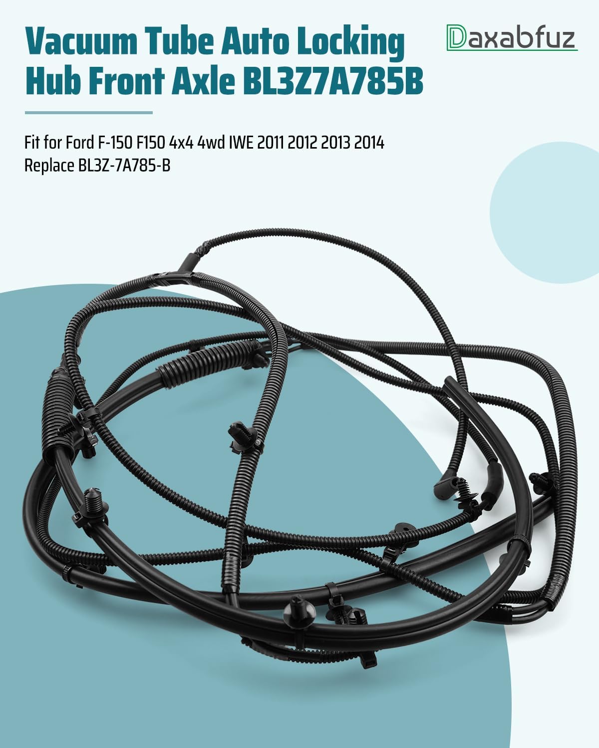 Vacuum Tube Auto Locking Hub Front Axle BL3Z7A785B Fit for Ford F-150 F150 4x4 4wd IWE 2011 2012 2013 2014, Replace BL3Z-7A785-B