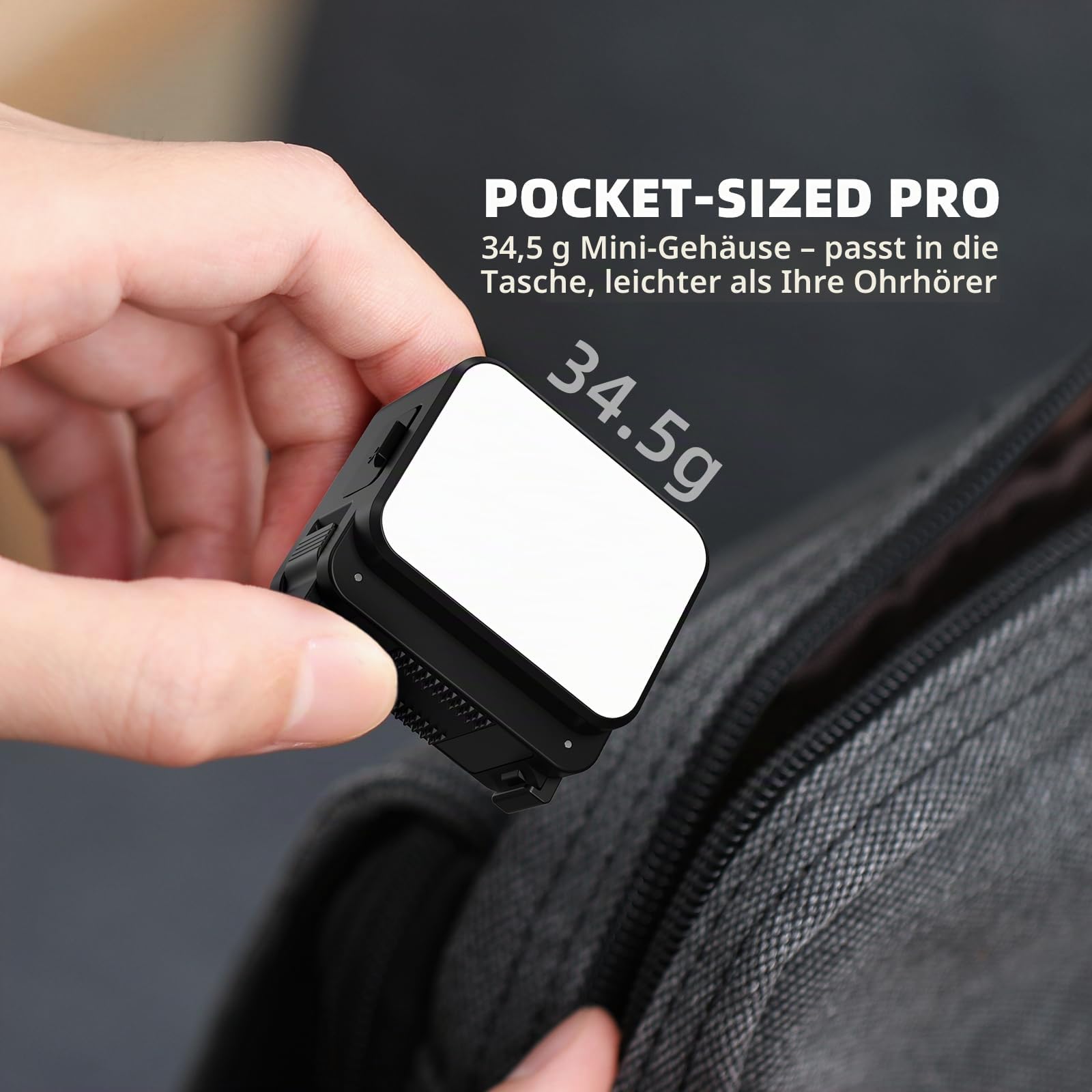 Mini-Licht für DJI Action-Kamera, Pocket 3 Fill Lighting Cold Hot Shoe LED Vlogging Licht Befestigung für DJI OSMO Pocket 3 Action 5 Pro 4 3, für GoPro Zubehör