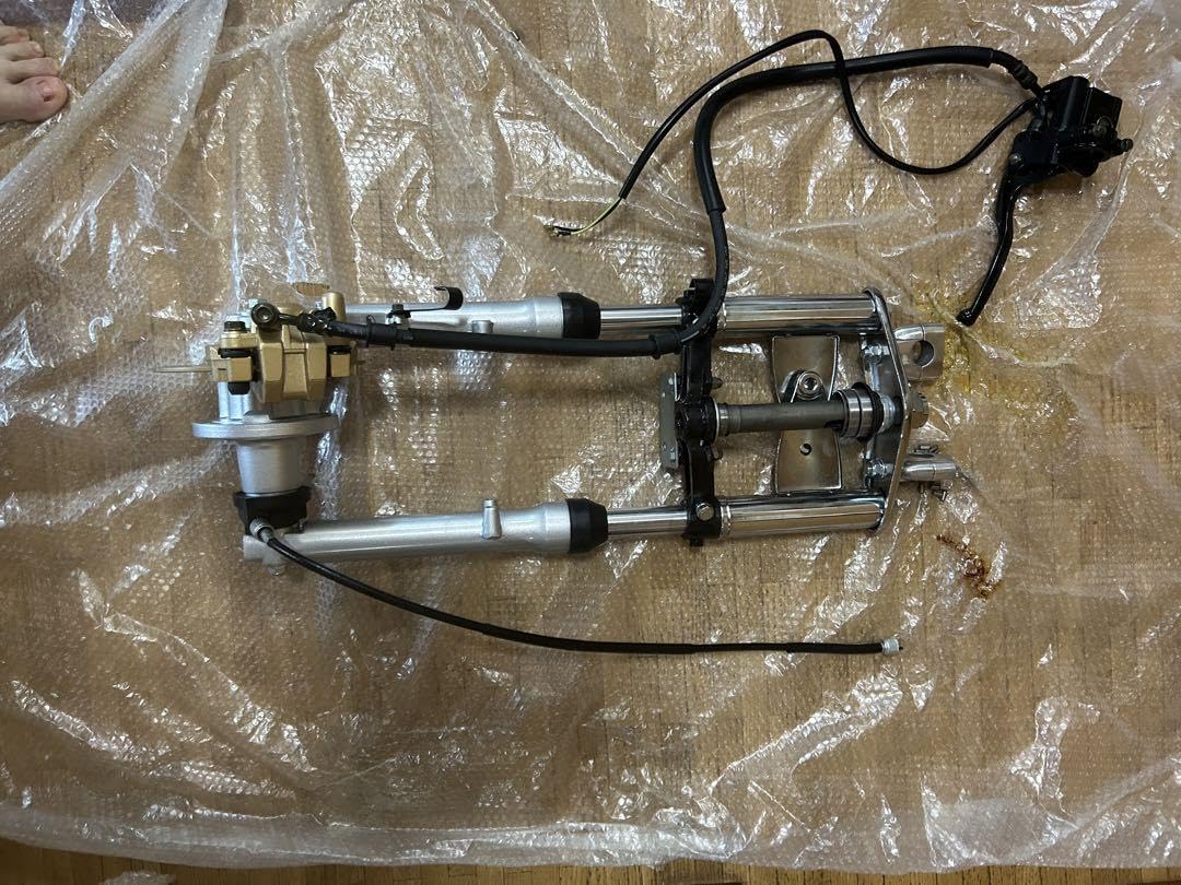 アルミフレーム　書類付き　引き取り　モンキー　ゴリラ　正立フロントフォーク モンキー フレームから製作 Vol.1 アルミフレーム フロント