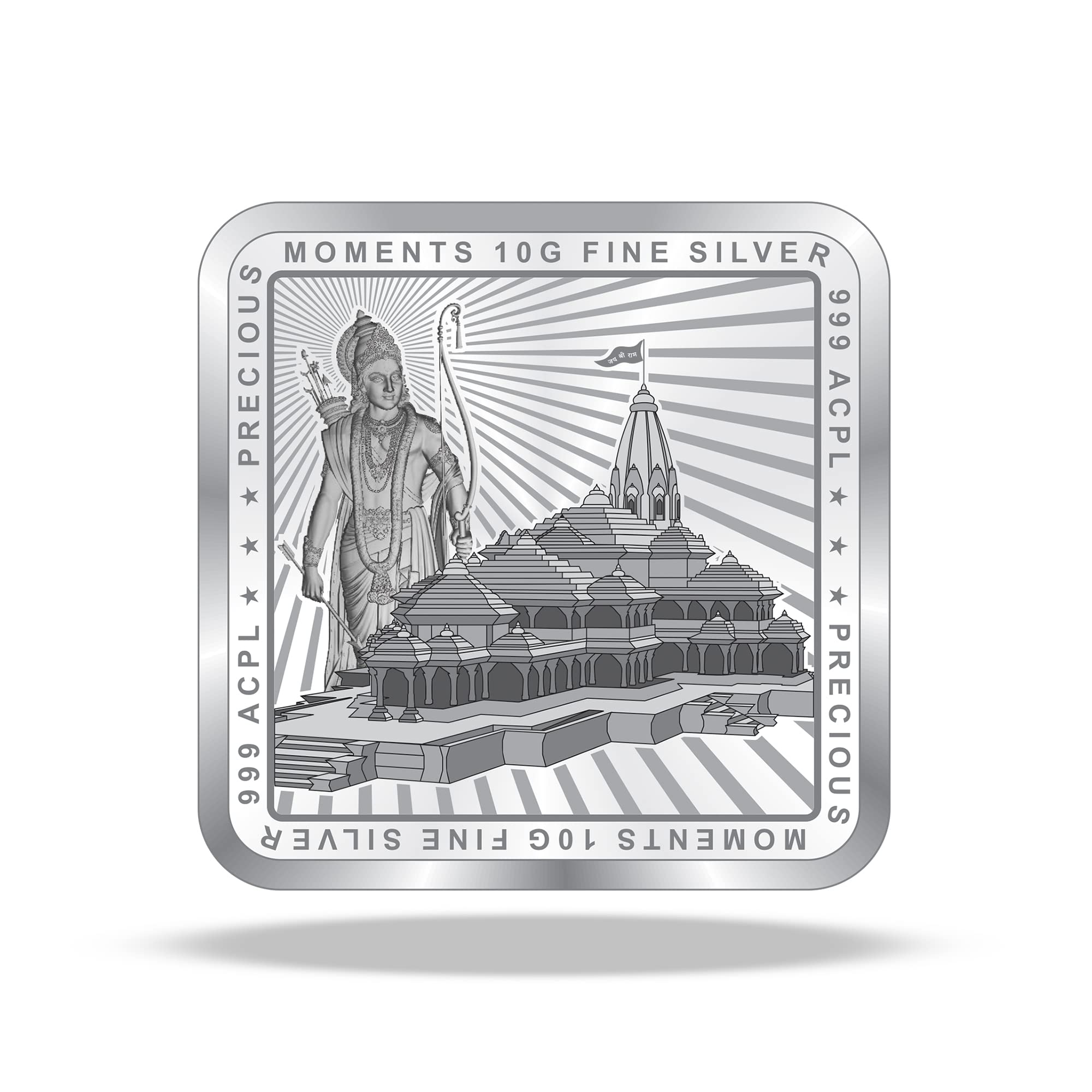 ACPL Precious Moments 10 Grams Silver Coin Ayodhya Temple Ram Darbar Colorful Design Bis Hallmarked 999 Pure (B0CRZ5WZC1) Amazon Price History, Amazon Price Tracker