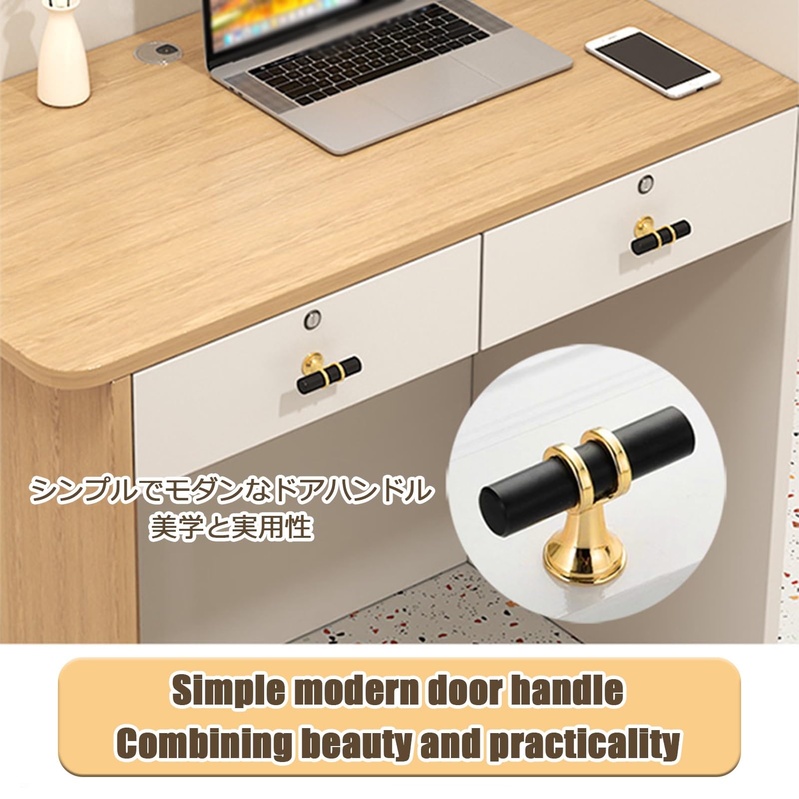 Scrivania moderna bianca per reception, con cassetto bloccabile, postazione di lavoro per banco cassa e vetrina, facile installazione, perfetta per uffici, aziende e spazi accoglienti