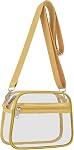 Sac transparent pour événements sportifs, sacs à main de fan avec bandoulière ajustable pour concerts, festivals, jours de match