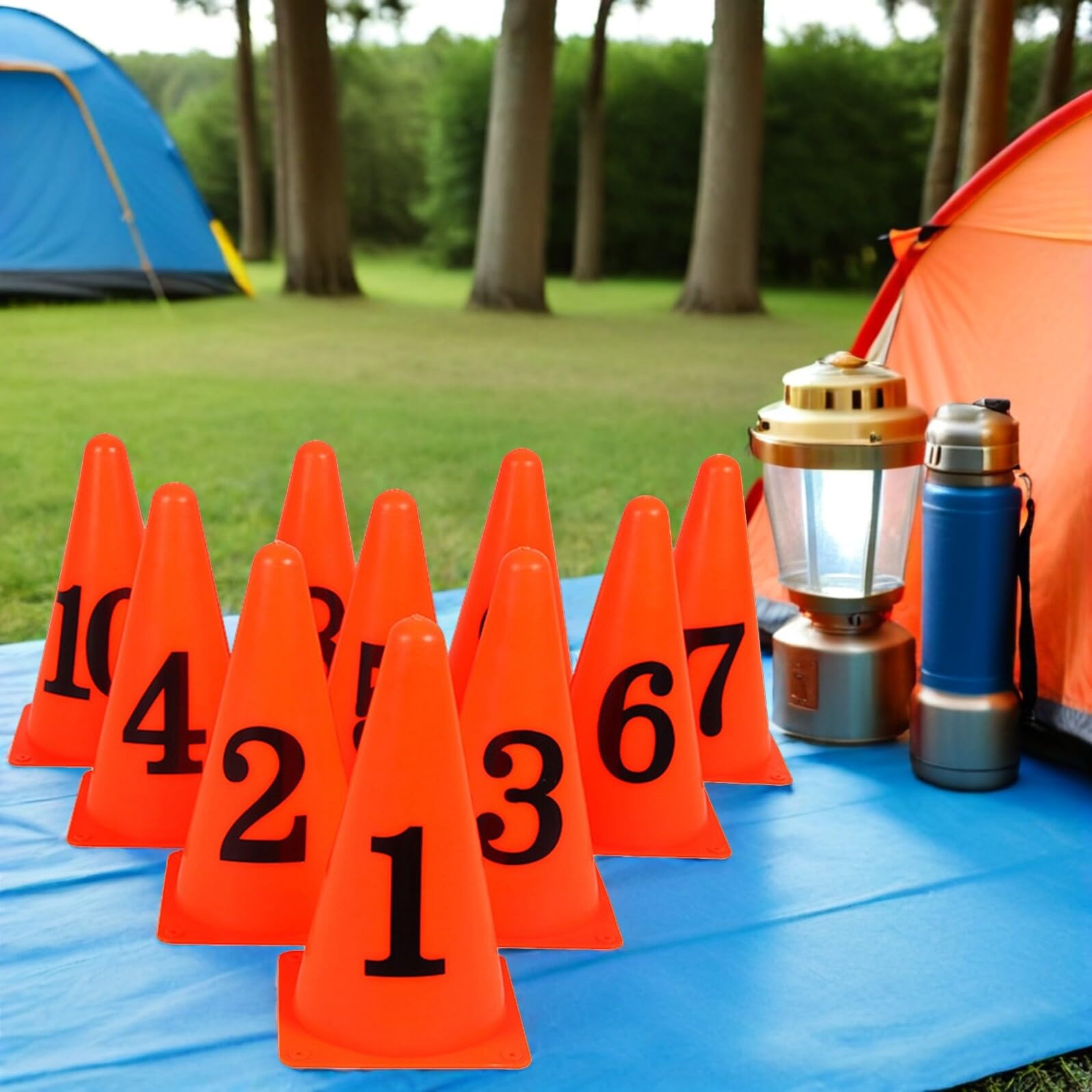 10pezzi Coni Marcatori per Allenamento Calcio Obiettivi Allenamento per Sport per Calcio Basket e Tennis Facile Trasportare e Resistente