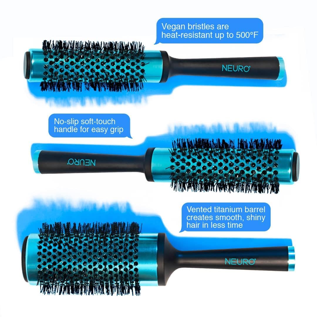 Neuro Paul Mitchell - Cepillo redondo de titanio, para secar todo tipo de cabello, grande