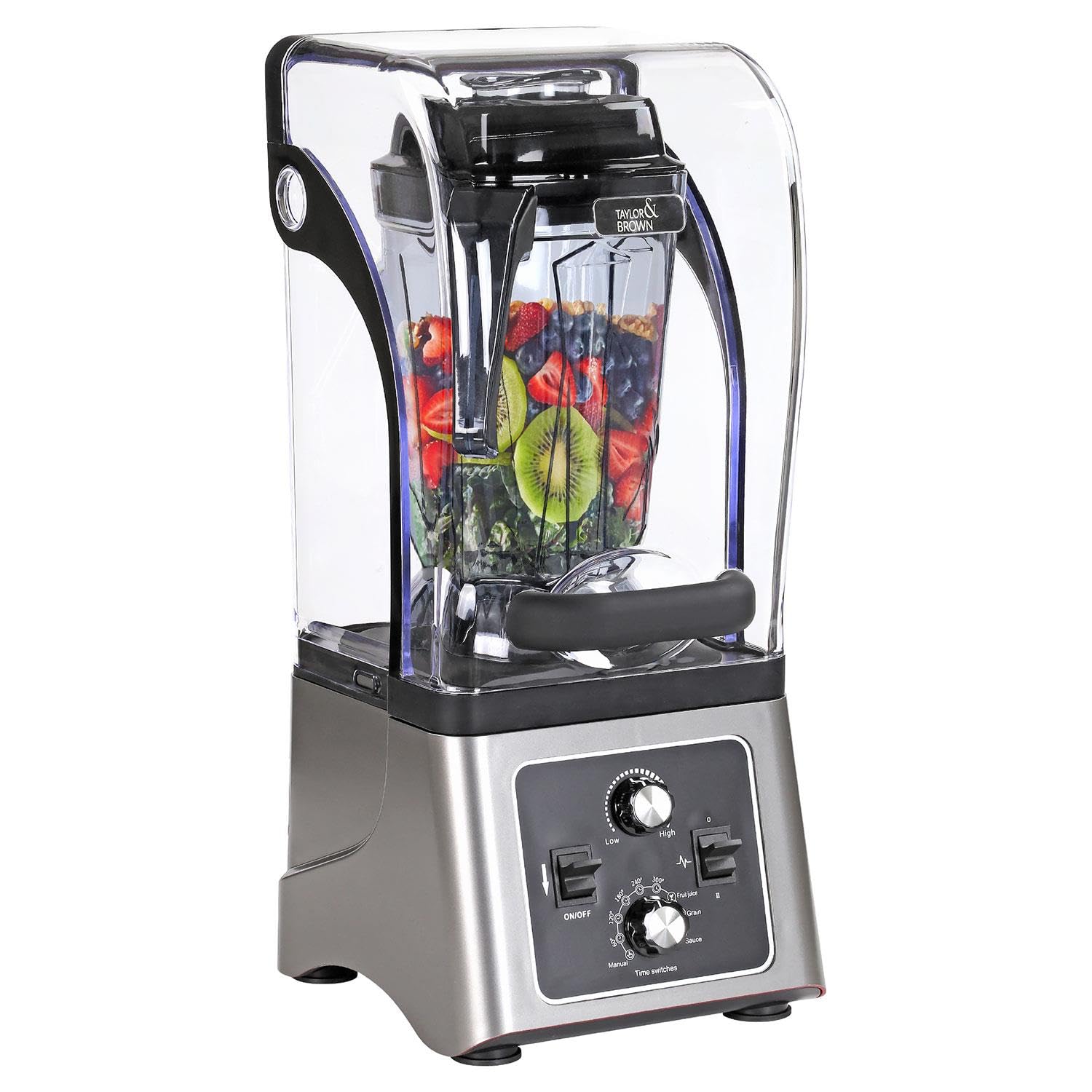 LIVHOME 2.5L Commercial Blender, Powerful Professional Bar Blender with Sound Enclosure, Heavy Duty Juicer for Smoothies, Milkshakes, Cocktails, 2200W High-Performance Blender for Home and Commercial