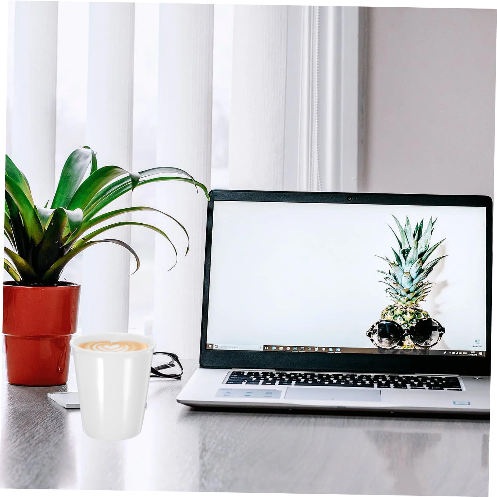 10 Stück Keramikbecher 180 Ml Pappbecher Design Trinkbecher für Tee Kaffee Wasser Haus Büro