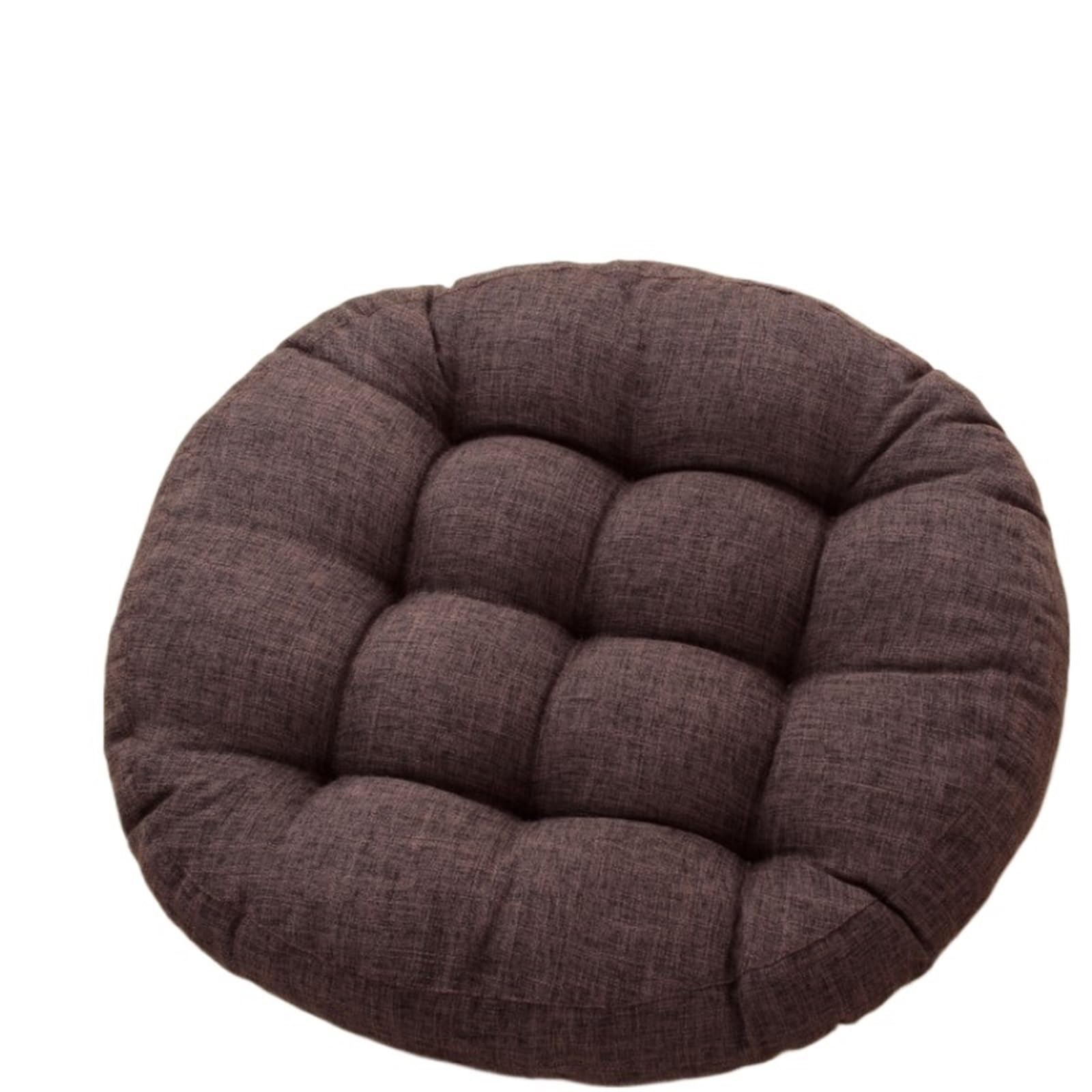 CIGPKLO Hanging Chair Cushion Red Christmas Large Floor Seat Cushion Thickened Tatami Chair Pillow Pad(Color 2,Round 55cm)