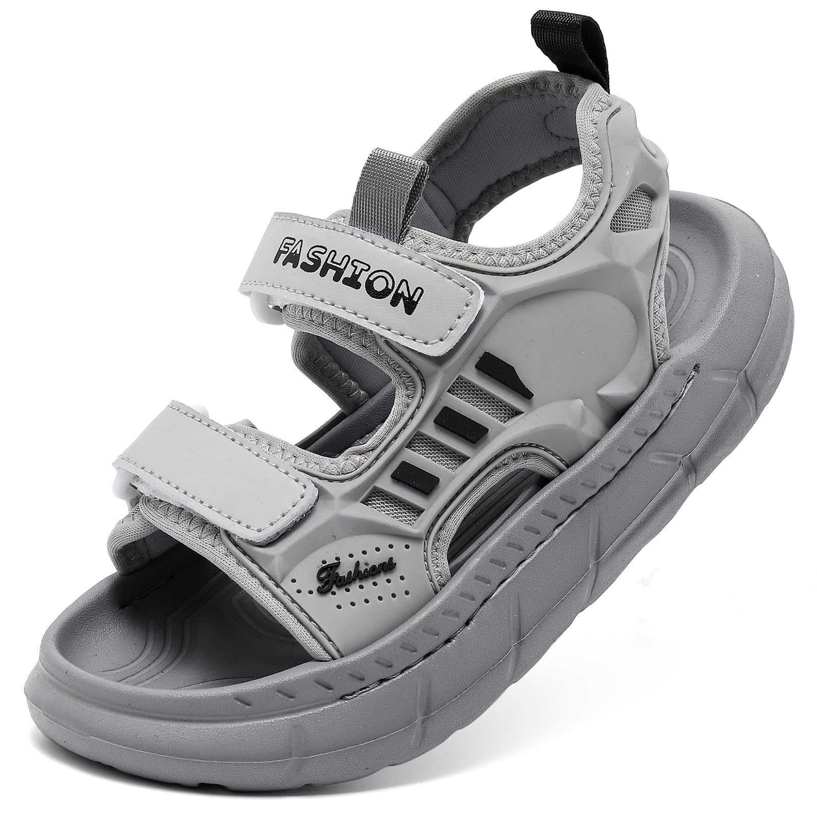 Jesindr Sandalen Jungen Kinder Sandalen Mädchen Rutschfest Leicht EVA Weiche Dicke Sohle Sommerschuhe Outdoor-Sportschuhe Mit Klettband Strandsandalen Kinder